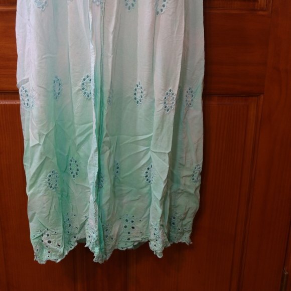 Ombre Eyelet Cover Up Mermaid Fairy Cottagecore L XL - Picture 11 of 13